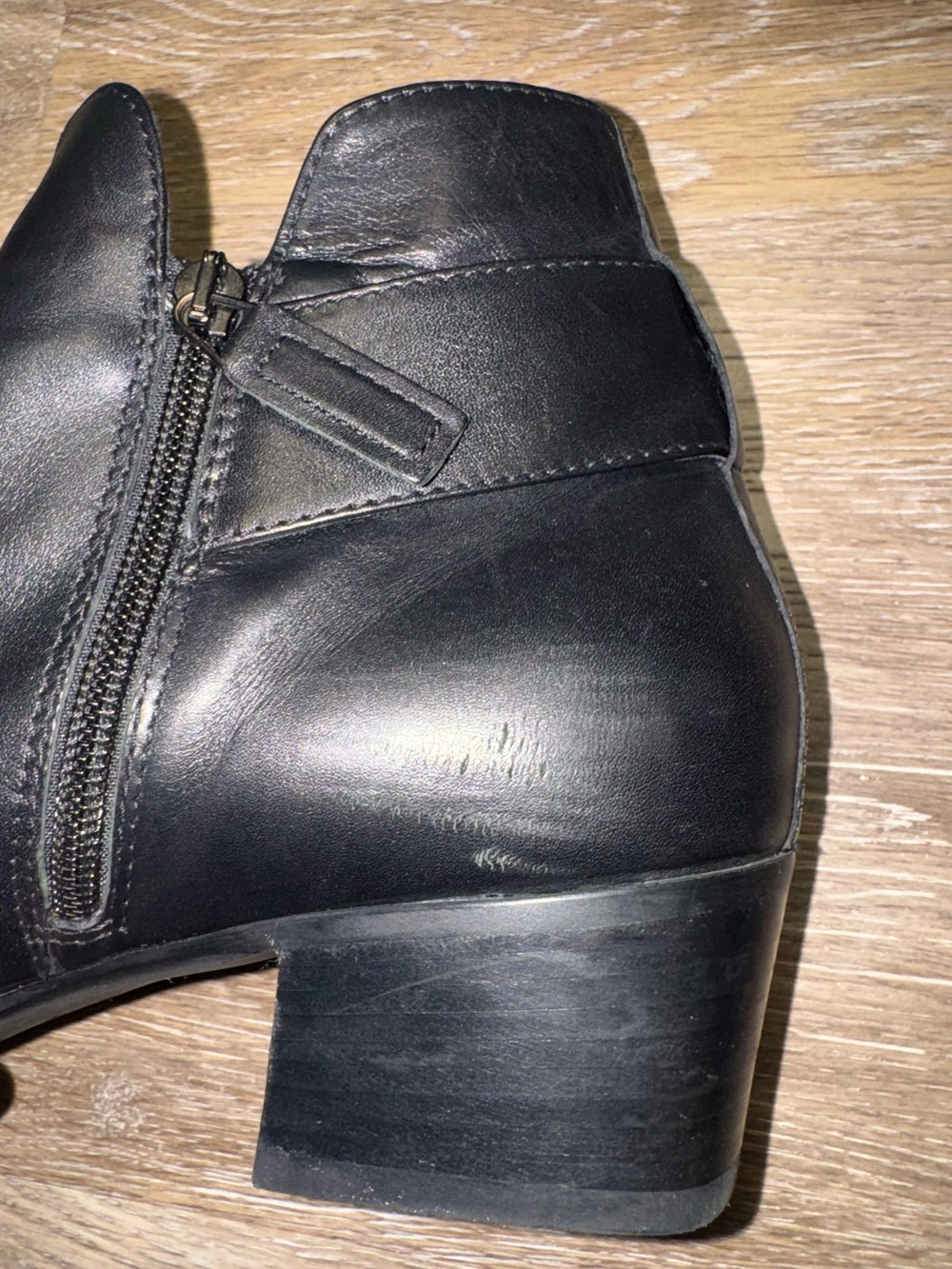 AQUATALIA Black Leather Weatherproof Chelsea Boots - Picture 9 of 15